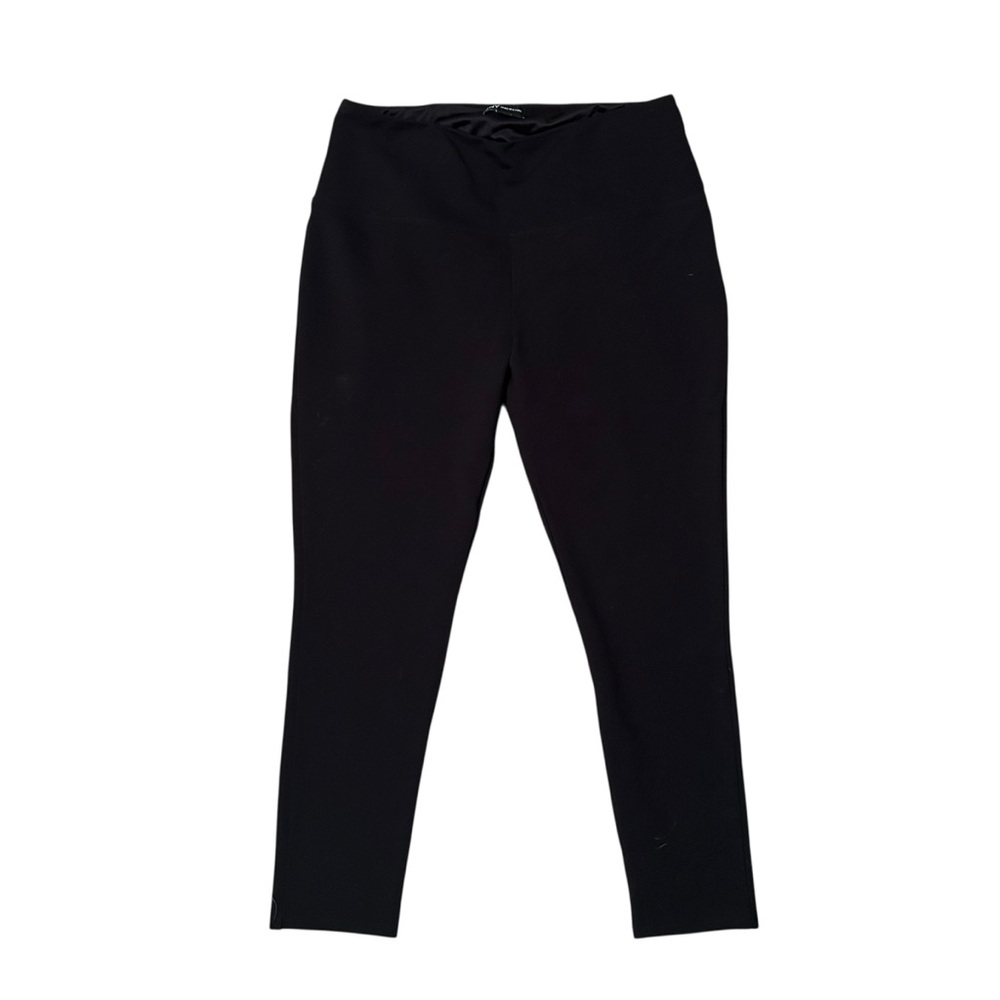 JNY Jones New York Black Rayon Blend Pull On Leggings Womens XL